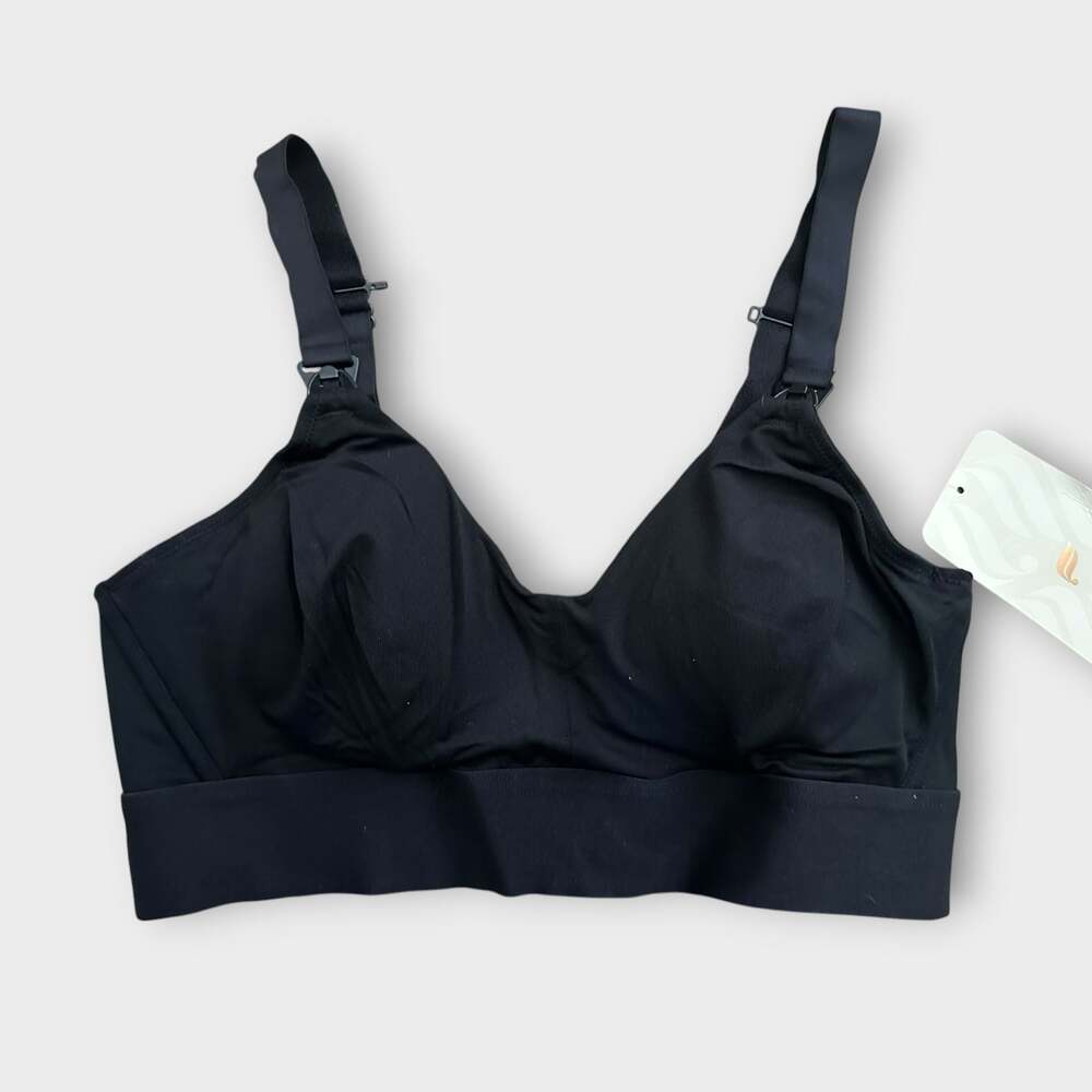 Fabletics Maternity Nursing Sports Bra in Black Small NWT